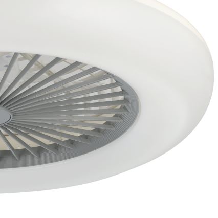 Eglo - LED fényerőszabályozható mennyezeti ventilátor 3xLED/12,6W/230V 2700-6500K átm. 55 cm szürke + távirányító