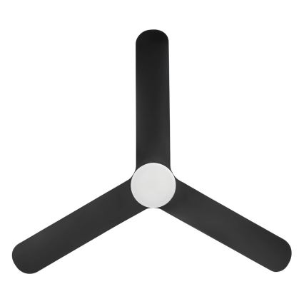 Eglo - LED fényerőszabályozható mennyezeti ventilátor LED/17W/230V 3000/4000/5000K átm. 132 cm fekete + távirányító