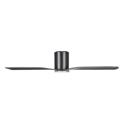 Eglo - LED fényerőszabályozható mennyezeti ventilátor LED/17W/230V 3000/4000/5000K átm. 132 cm fekete + távirányító