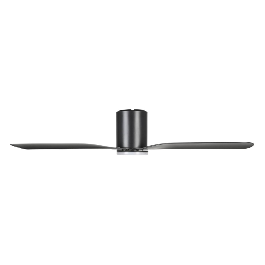 Eglo - LED fényerőszabályozható mennyezeti ventilátor LED/17W/230V 3000/4000/5000K átm. 132 cm fekete + távirányító