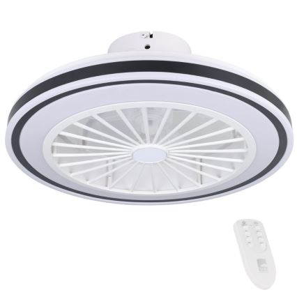 Eglo - LED dimmelhető mennyezeti ventilátor LED/25,5W/230V fehér/fekete 2700-6500K + távirányító