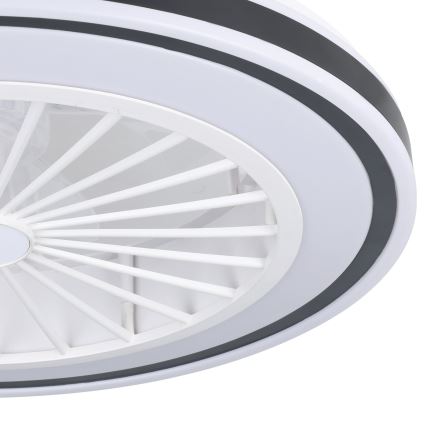 Eglo - LED dimmelhető mennyezeti ventilátor LED/25,5W/230V fehér/fekete 2700-6500K + távirányító