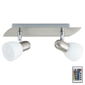 Eglo 35374 - LED RGB Dimmelhető spotlámpa ENEA-C 2xE14/4W/230V + távirányító