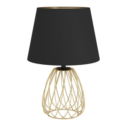 Eglo - Asztali lámpa 1xE27/40W/230V fekete/arany