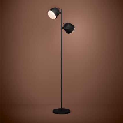 Eglo - Állólámpa 2xE27/28W/230V fekete