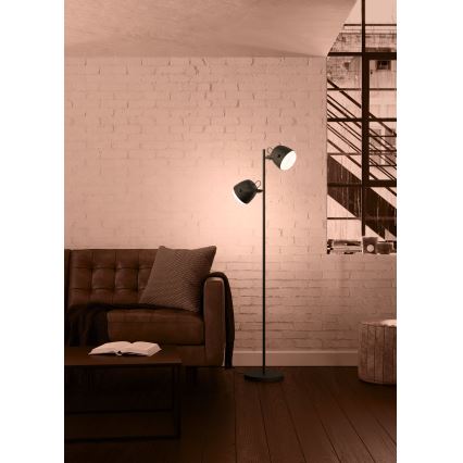 Eglo - Állólámpa 2xE27/28W/230V fekete