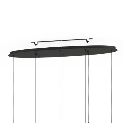 Eglo - LED Dimmelhető csillár zsinóron 8xLED/4,2W/230V 3000K fekete