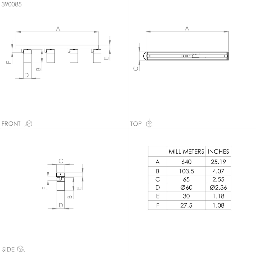 Eglo - LED Spotlámpa 4xGU10/4,5W/230V 3000K fekete/arany