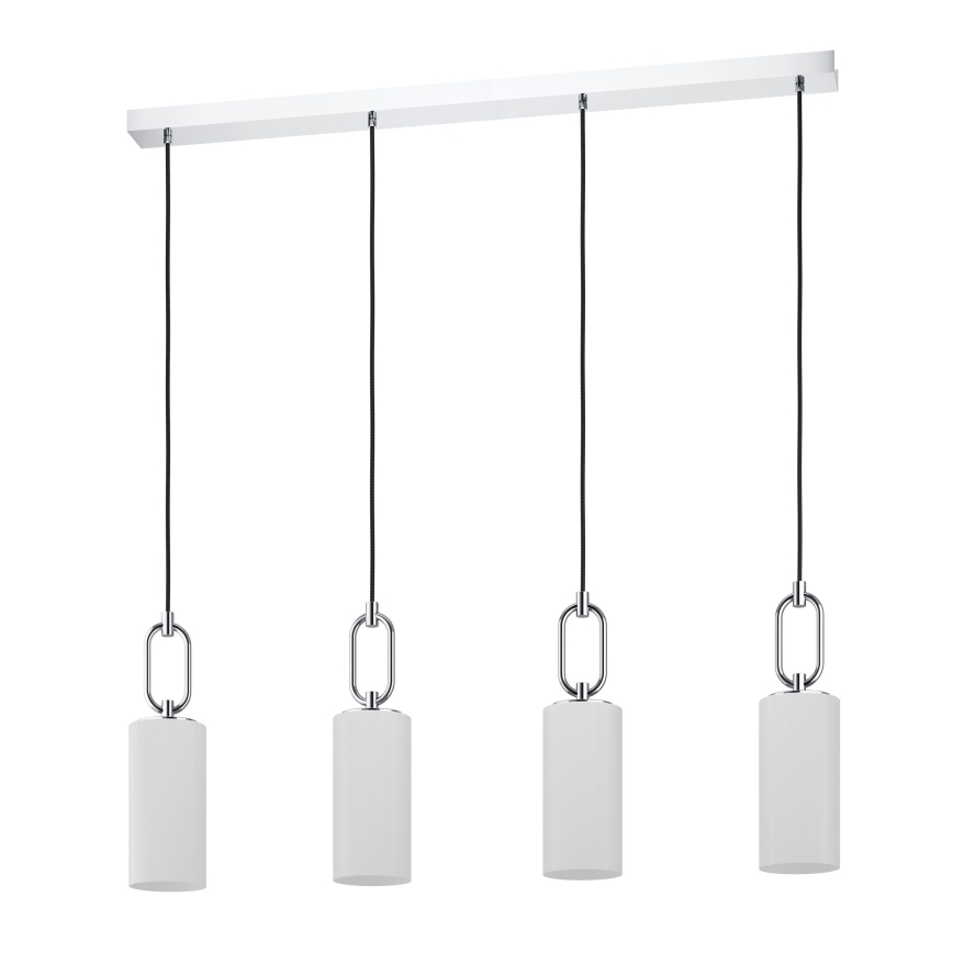Eglo - Csillár zsinóron 4xE27/40W/230V fényezett króm