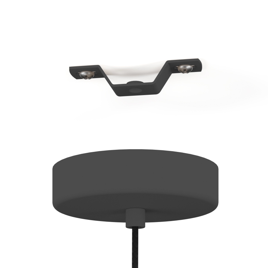 Eglo - Csillár zsinóron 1xE27/40W/230V fekete
