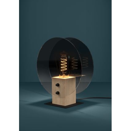 Eglo - Csillár zsinóron 1xE27/40W/230V füstös