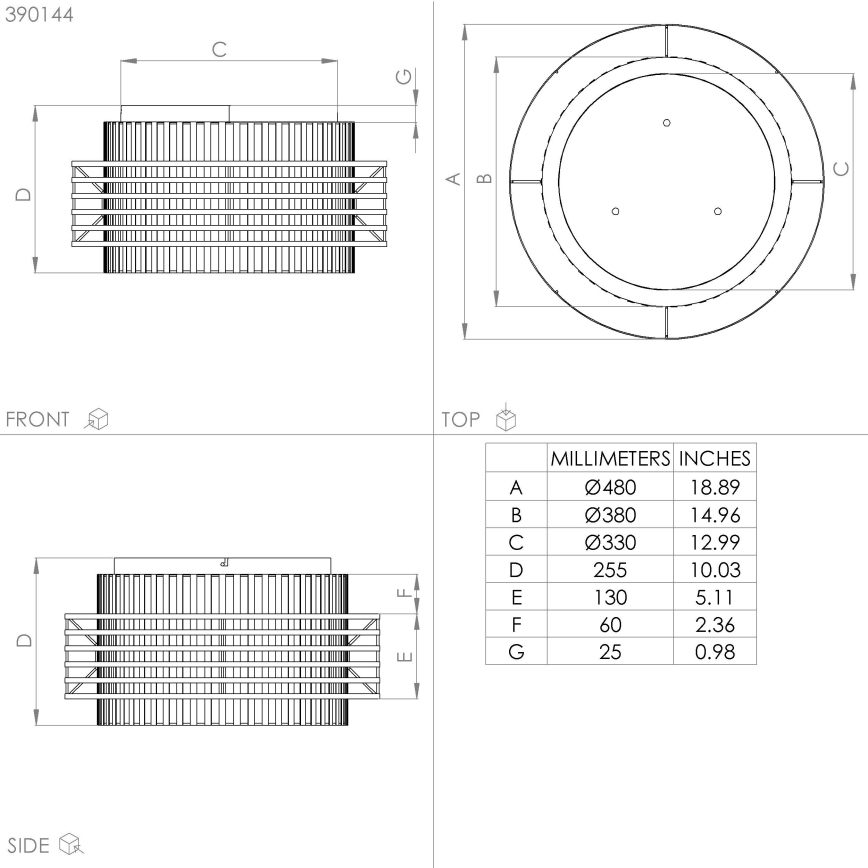 Eglo - Mennyezeti lámpa 3xE27/40W/230V krémes