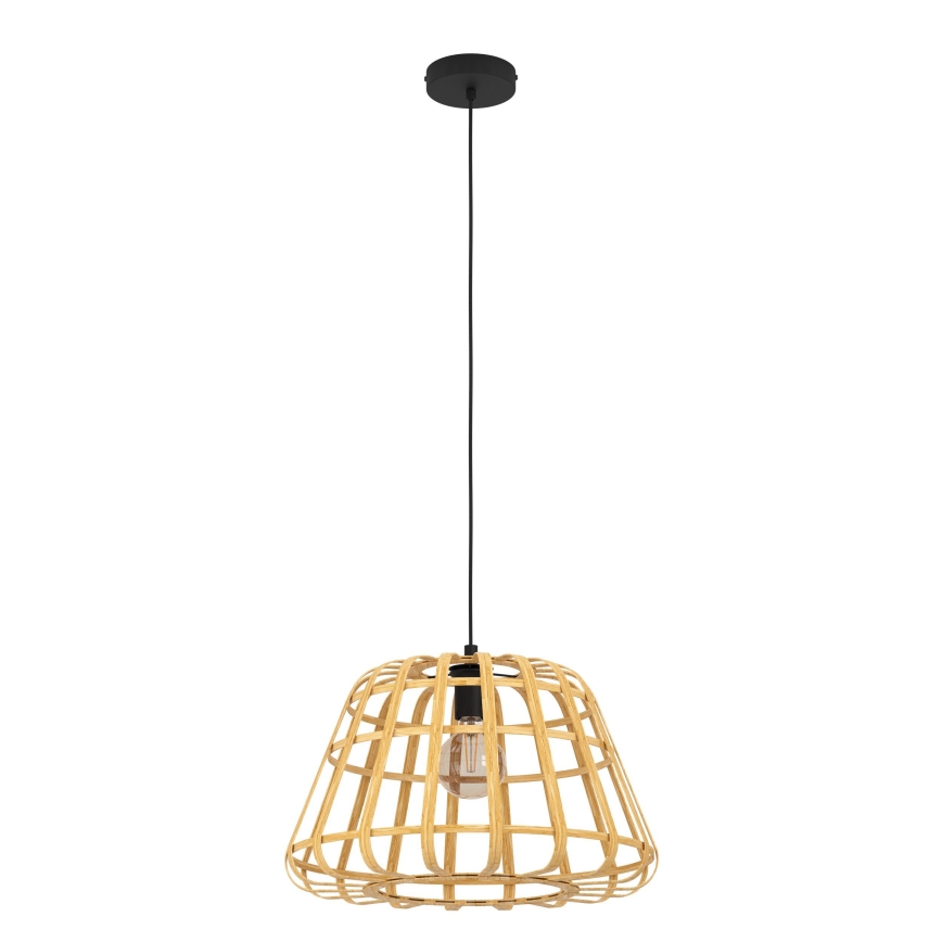 Eglo - Csillár zsinóron 1xE27/40W/230V átm. 50 cm bambusz