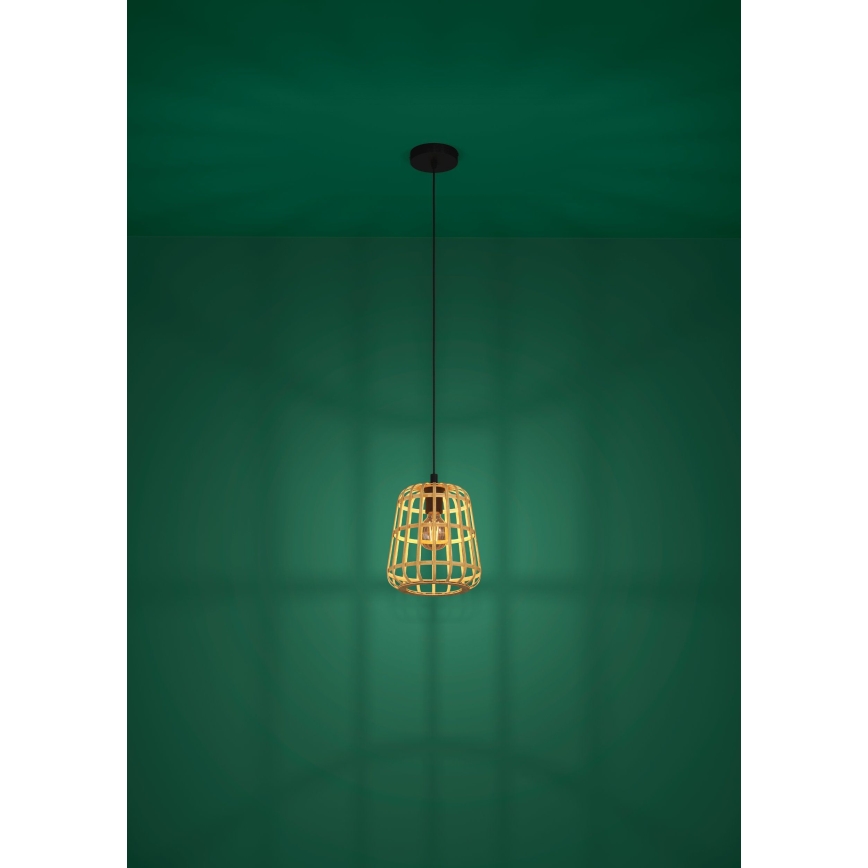 Eglo - Csillár zsinóron 1xE27/40W/230V átm. 24 cm bambusz