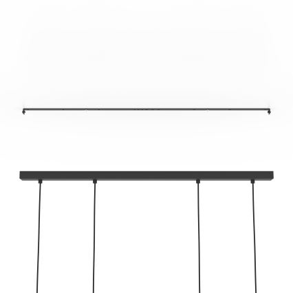 Eglo - Csillár zsinóron 4xE27/40W/230V fekete/barna