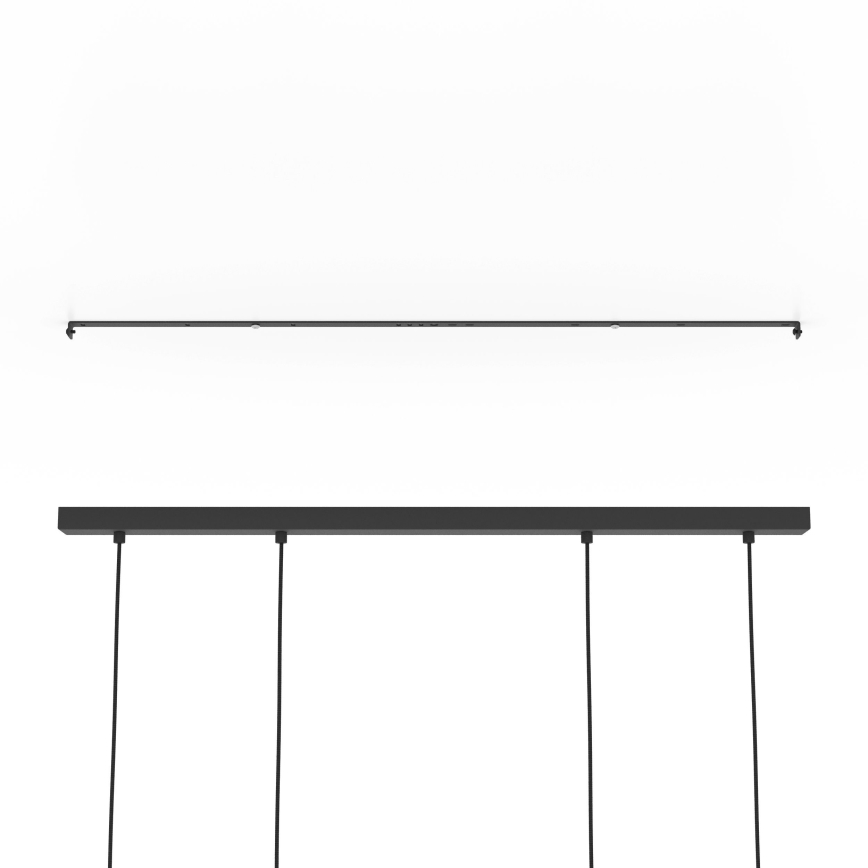 Eglo - Csillár zsinóron 4xE27/40W/230V fekete/barna