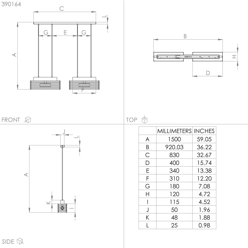 Eglo - Csillár zsinóron 4xE27/40W/230V fekete/barna