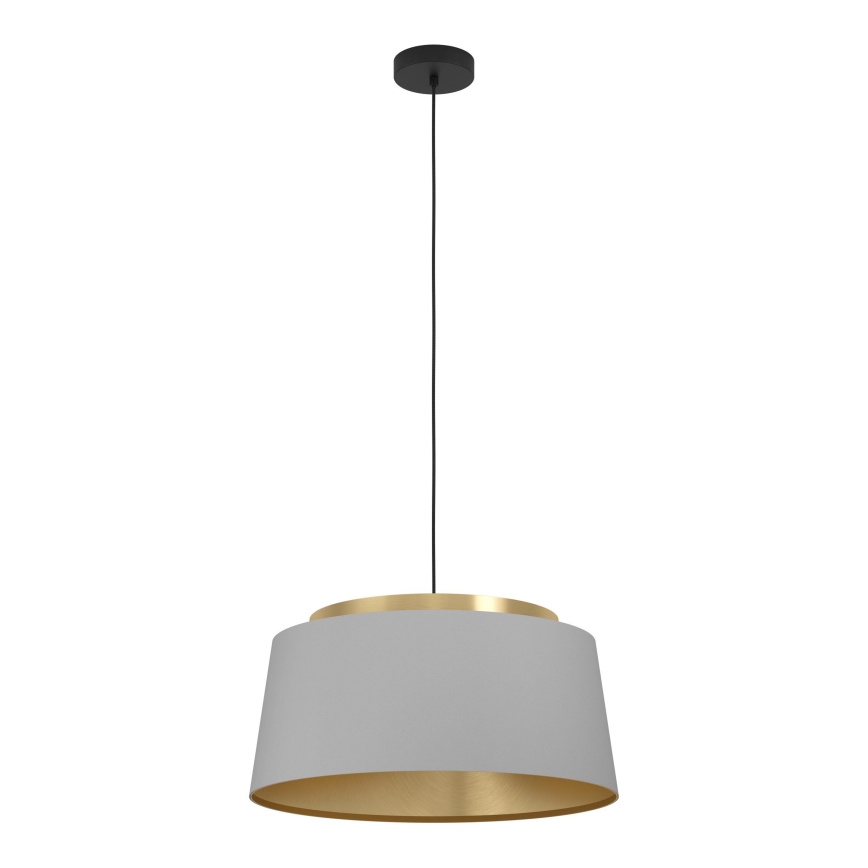 Eglo - Csillár zsinóron 3xE27/40W/230V szürke/arany