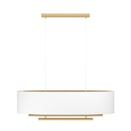 Eglo - Csillár zsinóron 4xE27/40W/230V fehér/arany