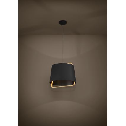 Eglo - Csillár zsinóron 1xE27/40W/230V fekete