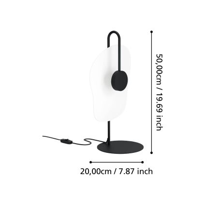 Eglo - LED Asztali lámpa LED/5,4W/230V 3000K fekete