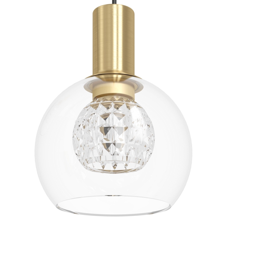 Eglo 390279 - LED Dimmelhető csillár zsinóron 6xLED/5,4W/230V 3000K átm. 54 cm arany