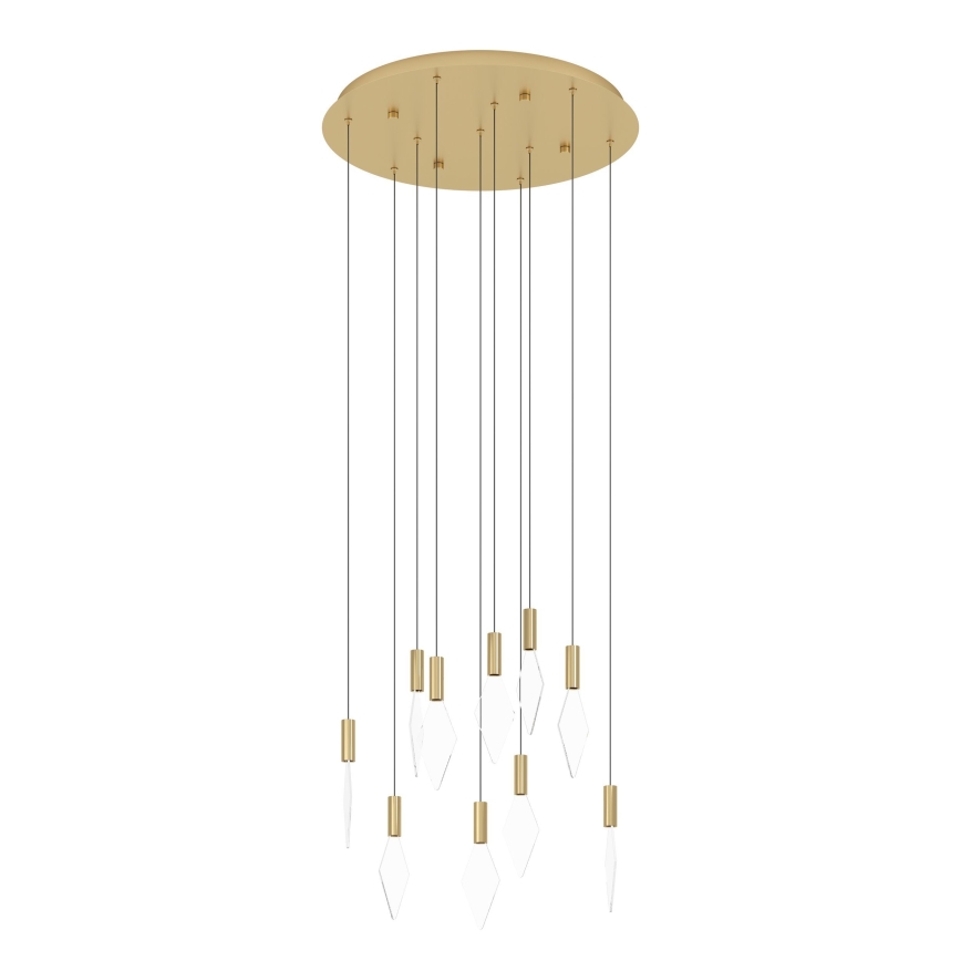 Eglo - LED Dimmelhető csillár zsinóron 10xLED/3W/230V 3000K átm. 58 cm arany