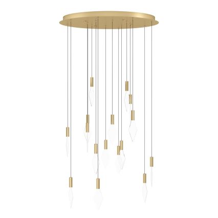 Eglo - LED Dimmelhető csillár zsinóron 16xLED/3,3W/230V 3000K átm. 78 cm arany