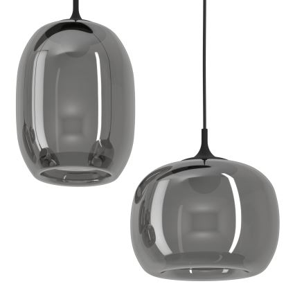 Eglo - LED Dimmelhető csillár zsinóron 6xLED/3,7W/230V 2700-6500K füstös + távirányítás