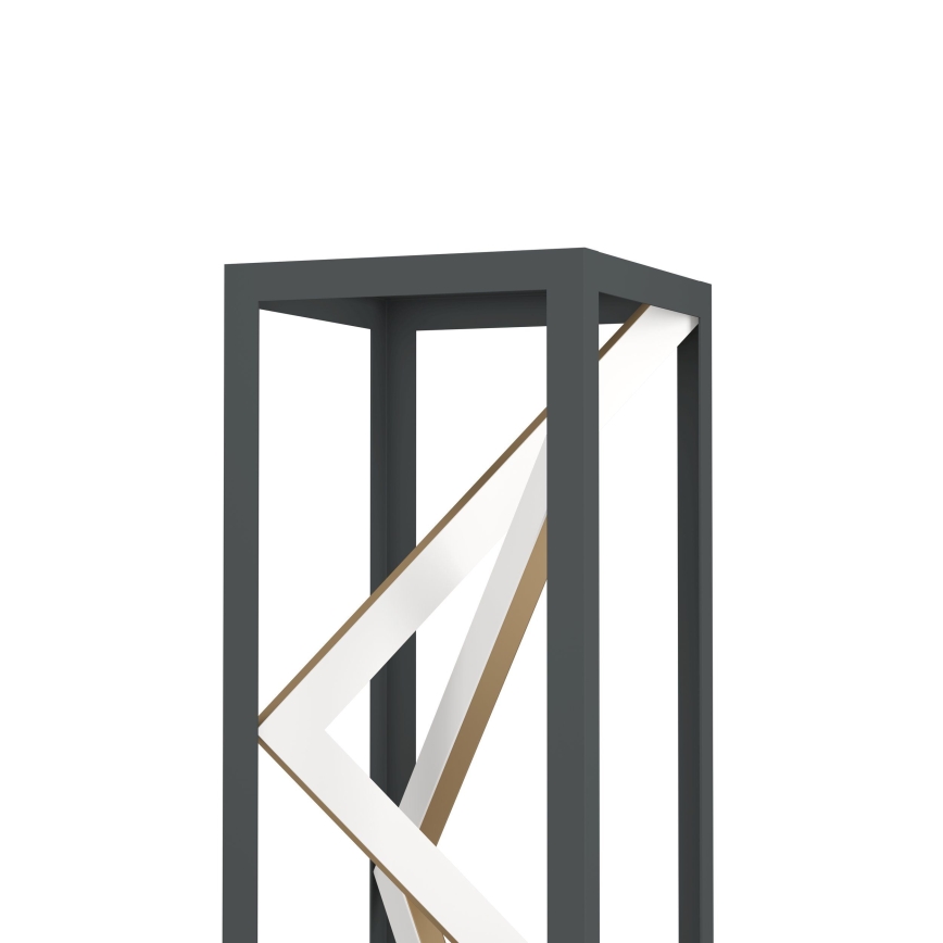 Eglo - LED Dimmelhető állólámpa LED/23W/230V 2700-6500K fekete/arany + távirányítás