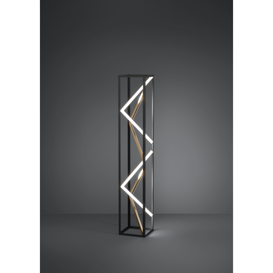 Eglo - LED Dimmelhető állólámpa LED/23W/230V 2700-6500K fekete/arany + távirányítás