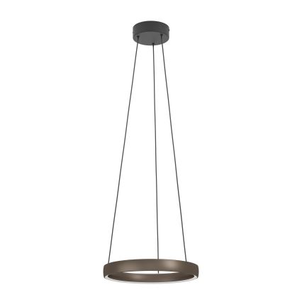 Eglo - LED fényerőszabályozható kábeles függeszték mozgásérzékelővel 2xLED/19W/230V 2200-6500K átm. 55 cm barna