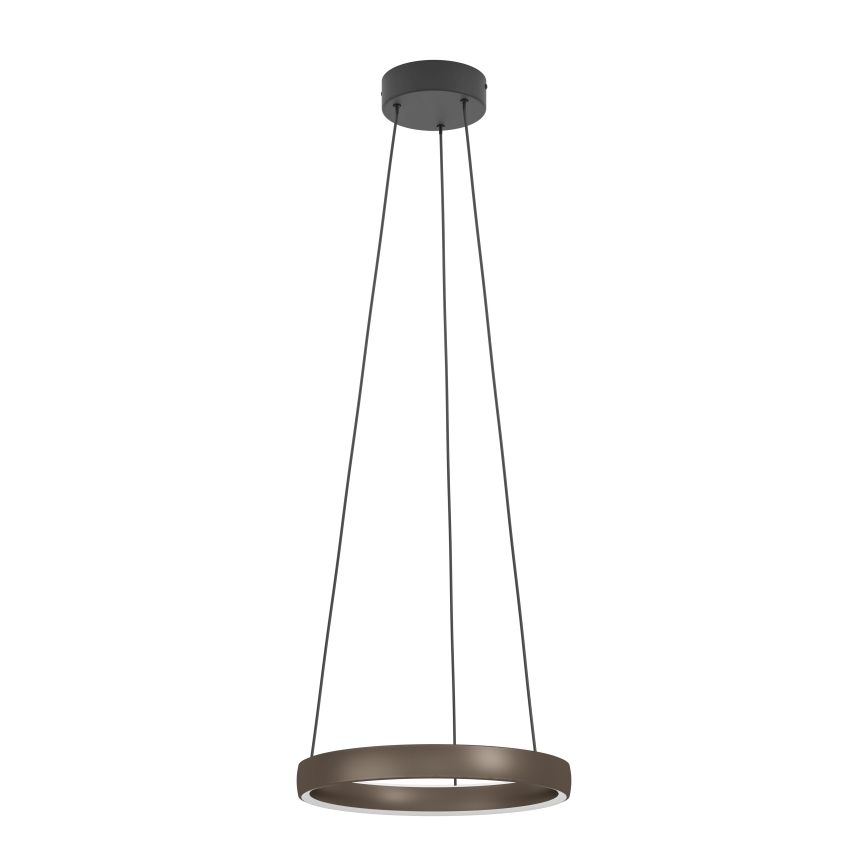 Eglo - LED fényerőszabályozható kábeles függeszték mozgásérzékelővel 2xLED/19W/230V 2200-6500K átm. 55 cm barna