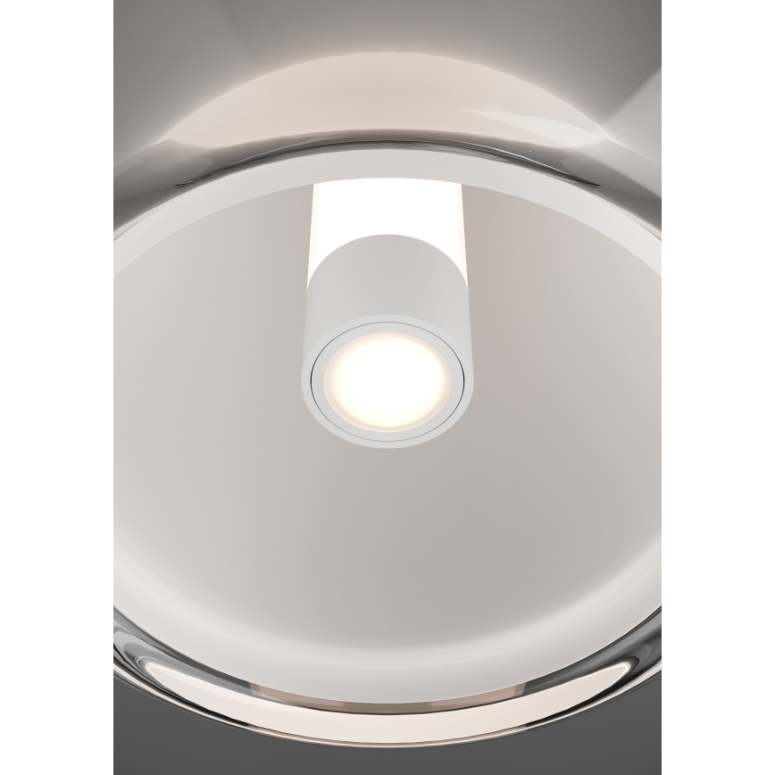 Eglo - LED dimmelhető függeszték kábelen LED/7W/230V + LED/1,6W 2200-6500K fekete króm