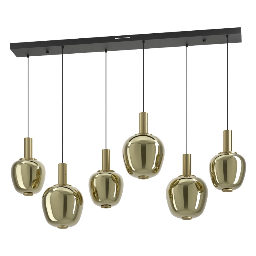 Eglo - LED fényerőszabályozható csillár 3xLED/5W/230V + 3xLED/6,5W + 6xLED/1,6W 2200-6500K aranyszínű