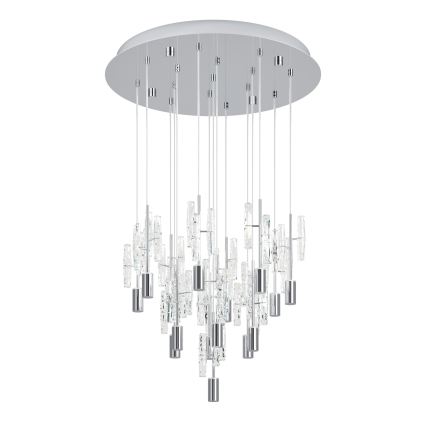 Eglo - LED függeszték kábellel 15xLED/2,6W/230V 2200/3000/4000K fényes króm
