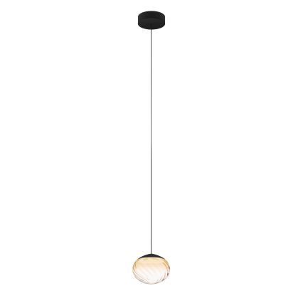 Eglo - LED fényerőszabályozható kábeles függeszték LED/5,8W/230V 2200-6500K bézs/füstszínű + távirányító