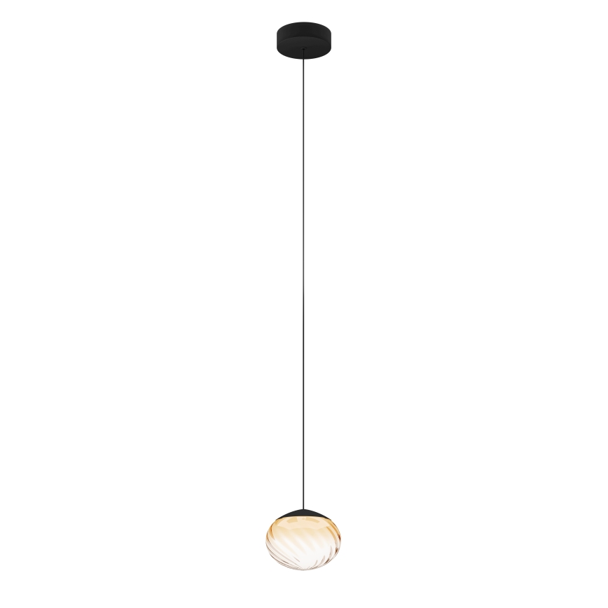 Eglo - LED fényerőszabályozható kábeles függeszték LED/5,8W/230V 2200-6500K bézs/füstszínű + távirányító