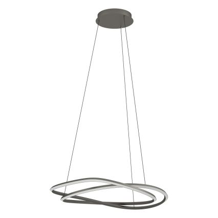 Eglo - LED fényerőszabályozható függőlámpa kábellel LED/60W/230V 2200-6500K szürke + távirányító