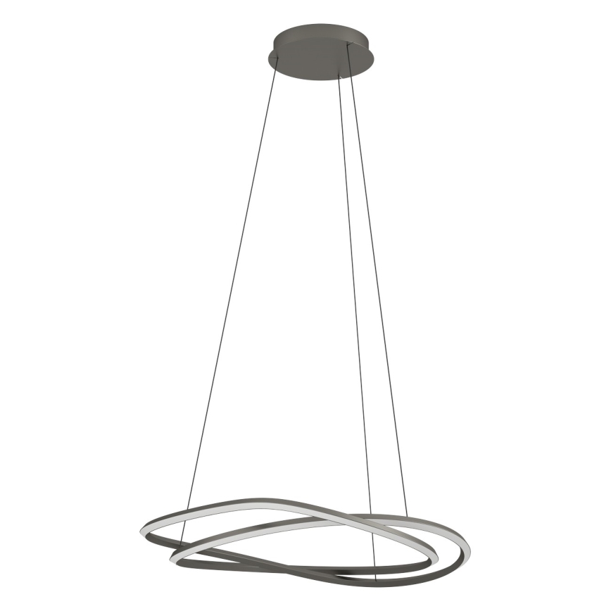 Eglo - LED fényerőszabályozható függőlámpa kábellel LED/60W/230V 2200-6500K szürke + távirányító