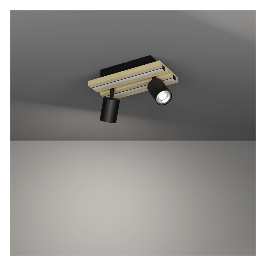Eglo - LED spotlámpa 2xLED/2,2W/230V + 2xLED/1,2W + 2xLED/2W bézs/fekete