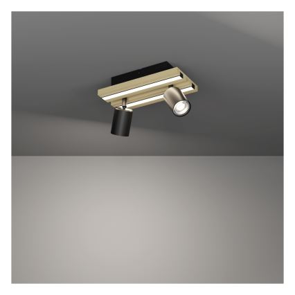 Eglo - LED spotlámpa 2xLED/2,2W/230V + 2xLED/1,2W + 2xLED/2W bézs/fekete