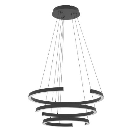 Eglo - LED fényerőszabályozható csillár kábelen LED/50W/230V 2200-6500K fekete + távirányító