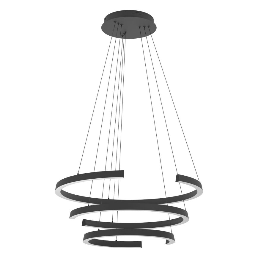 Eglo - LED fényerőszabályozható csillár kábelen LED/50W/230V 2200-6500K fekete + távirányító