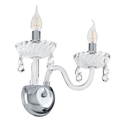 Eglo 39116 - Fali lámpa CARPENTO 2xE14/40W/230V