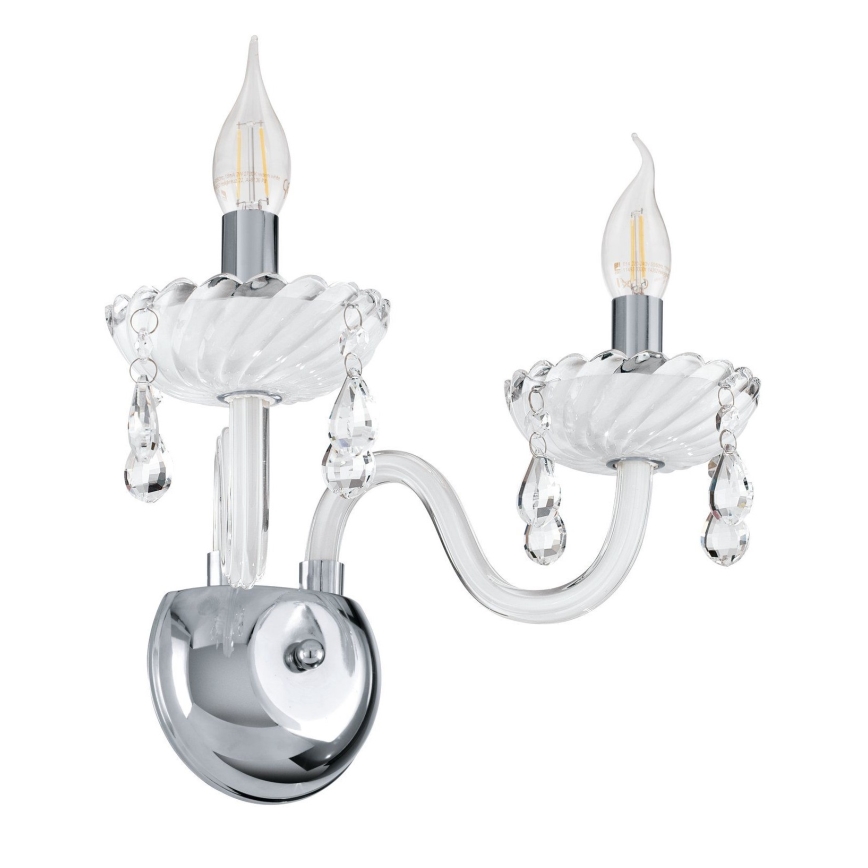 Eglo 39116 - Fali lámpa CARPENTO 2xE14/40W/230V