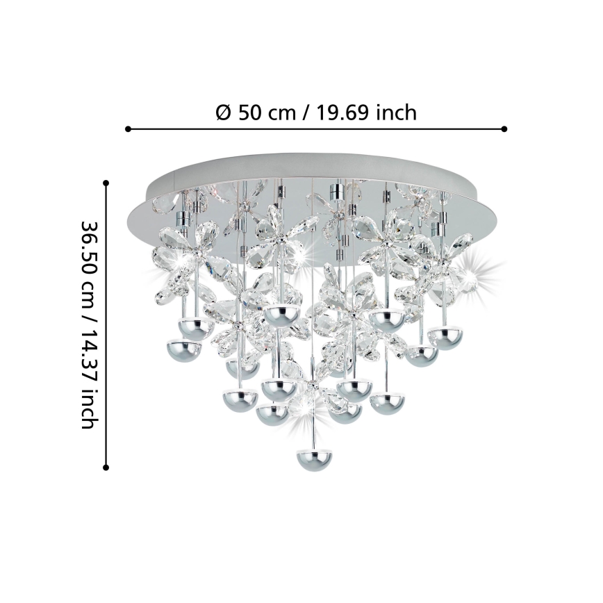 Eglo - Fényerőszabályozható mennyezeti LED-lámpa LED/27W/230V