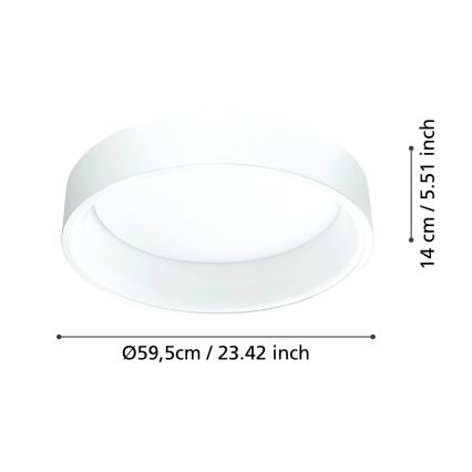 Eglo - LED Dimmelhető mennyezeti lámpa 1 LED/35,2W/230V