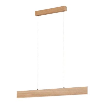 Eglo 39344 - CLIMENE LED csillár zsinóron LED/17W/230V + LED/4,2W tölgy