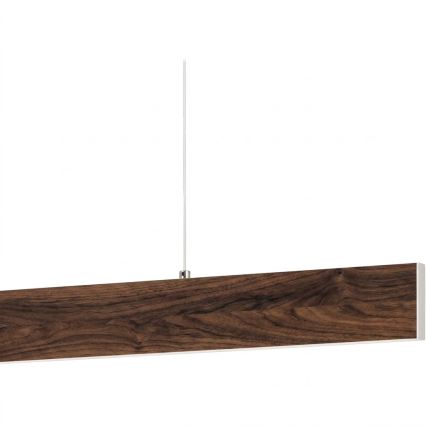 Eglo - LED dimmelhető, kábellel függeszthető csillár LED/21W/230V + LED/8,4W, diószínű